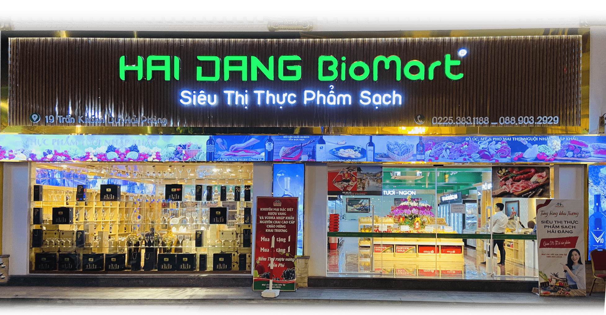 Hai Dang BioMart Supermarket
19 Tran Khanh Du, Ngo Quyen, Hai Phong
(+84)88.959.1818 - (+84)889.032.929
marketing@haidangplaza.vn@gmail.com
